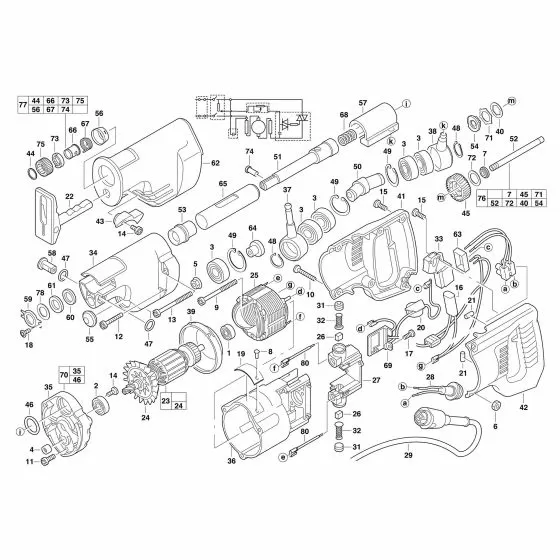 Milwaukee SSE1000QX Spare Parts List