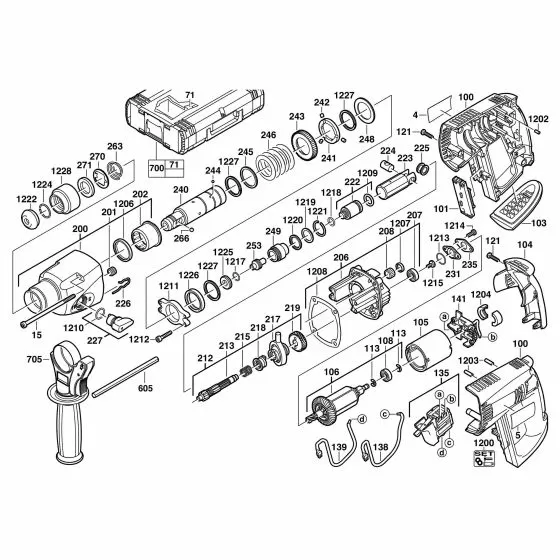 Milwaukee LOKTOR H18 Spare Parts List