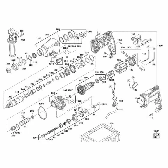 Buy A AEG KH24E  Spare part or Replacement part for Your Rotaty Hammer and Fix Your Machine Today