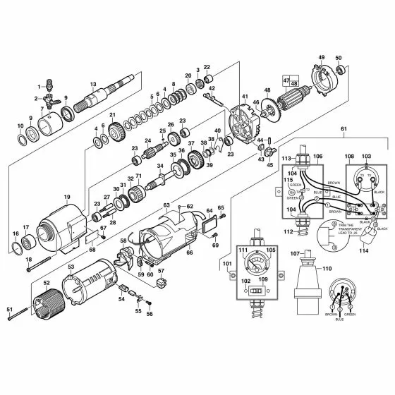 Milwaukee DCM 2-350 C Spare Parts List Type: 4000384847