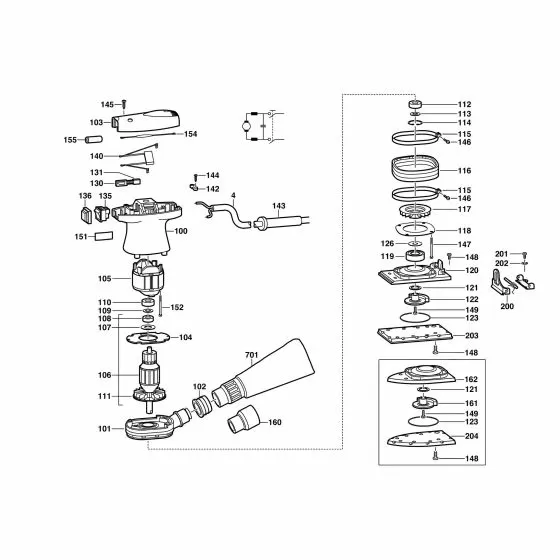 Milwaukee PDS13 Spare Parts List