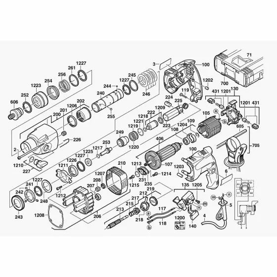 Buy A AEG BH22XE  Spare part or Replacement part for Your SDS Drill and Fix Your Machine Today