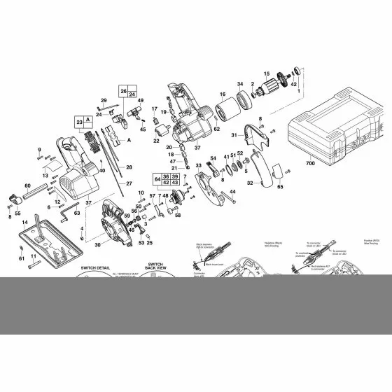 Milwaukee V28MS Spare Parts List