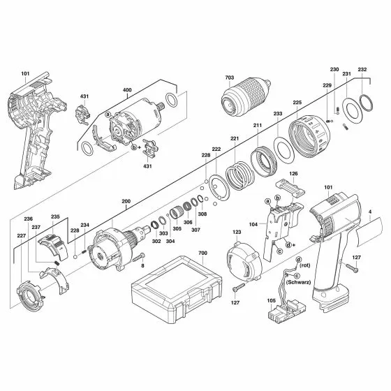 Buy A Milwaukee PDD14.4X BALL 4931805413 Spare Part Serial 4000401454