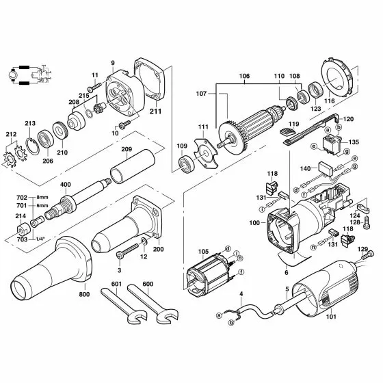 Buy A Milwaukee DGL34 Spare part or Replacement part for Your Straight Sander and Fix Your Machine Today