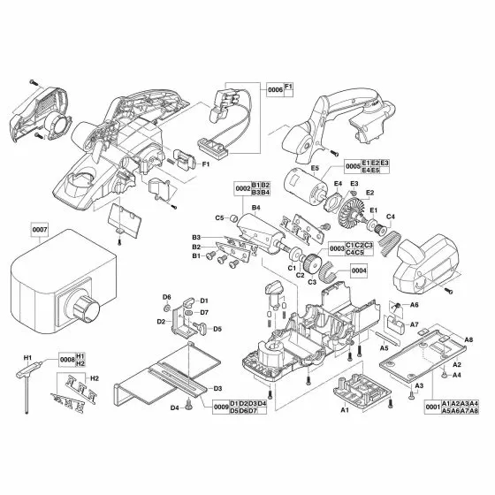 Buy A AEG BHO18  Spare part or Replacement part for Your Cordless Planer and Fix Your Machine Today