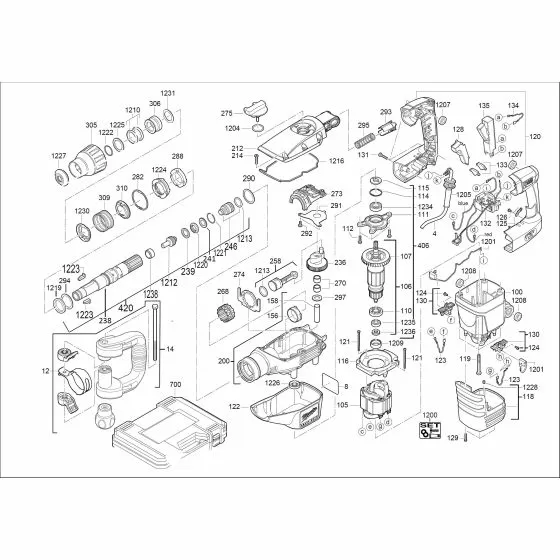 Milwaukee 500S Spare Parts List