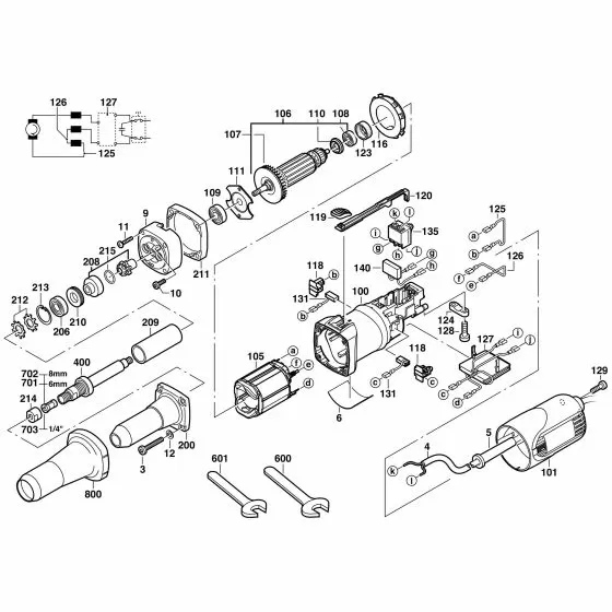 Milwaukee DGL 30 E Spare Parts List Type: 4000409345