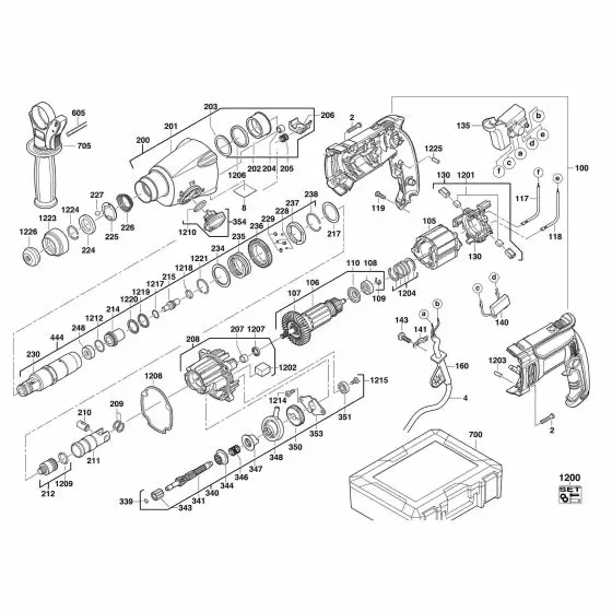 Buy A AEG KH26E  Spare part or Replacement part for Your Rotaty Hammer and Fix Your Machine Today