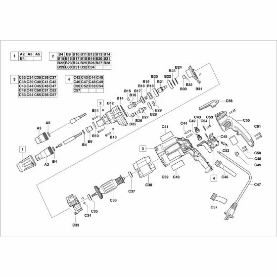 AEG EWS28A DUST BAG 4931433701 Spare Part Serial No: 4000413466