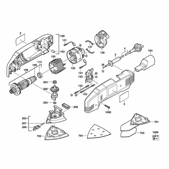 Buy A AEG DSE260  Spare part or Replacement part for Your Orbital Sander and Fix Your Machine Today