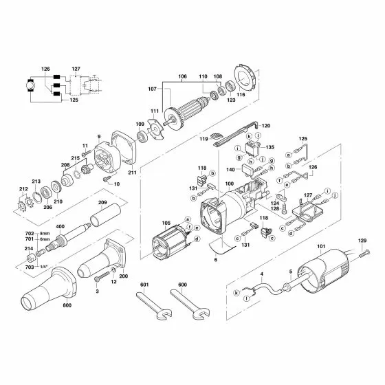 Milwaukee DGL 30 E Spare Parts List Type: 4000415240