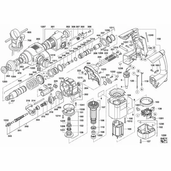 AEG ABH26L BEARING COVER 4931392461 Spare Part Serial No: 4000415681