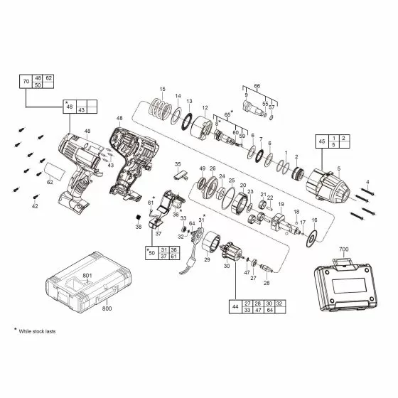 Milwaukee HD18HIW-32C Spare Parts List