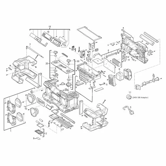 Milwaukee C12-28DCR Spare Parts List