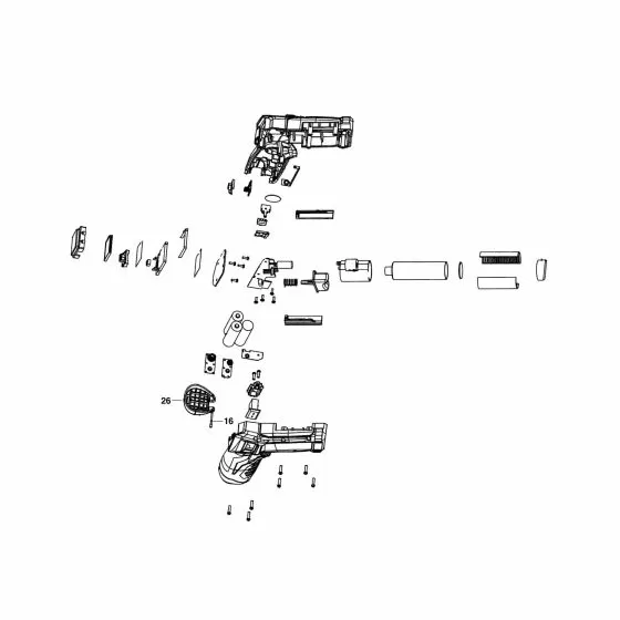 Milwaukee 2266-20 Spare Parts List