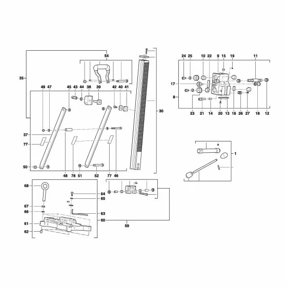 Milwaukee DR152T Spare Parts List