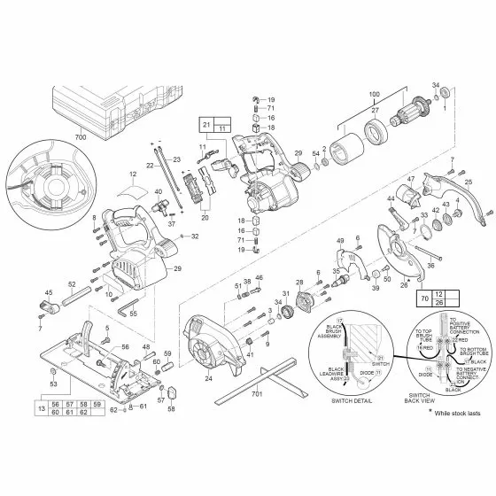 Buy A Milwaukee HD28 CS0 Spare part or Replacement part for Your Cordless Circular Saw and Fix Your Machine Today