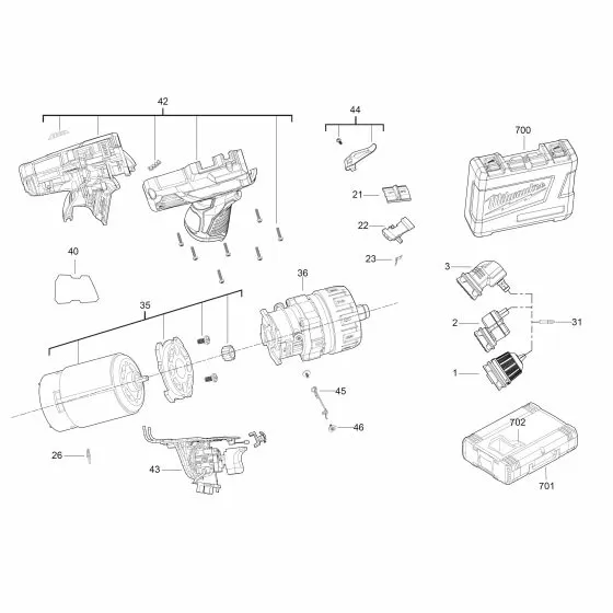 Buy A Milwaukee M12 BDDX Spare part or Replacement part for Your Cordless Drill Driver and Fix Your Machine Today