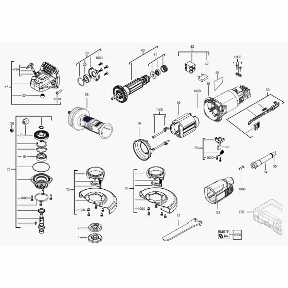 Buy A AEG WS10115SK  Spare part or Replacement part for Your Angle Grinder and Fix Your Machine Today