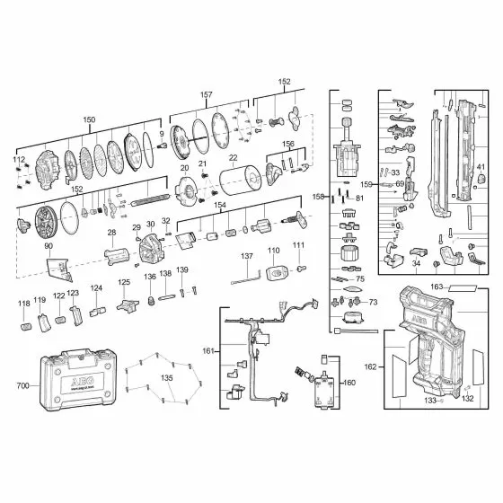 Buy A AEG B16N18LI202C  Spare part or Replacement part for Your Nailer and Fix Your Machine Today