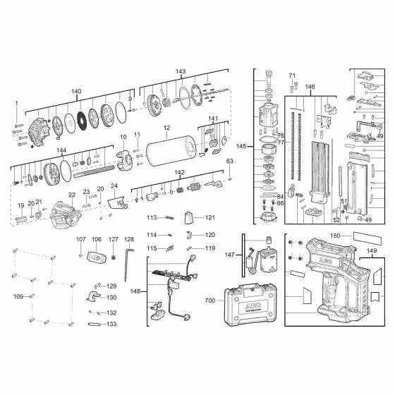 Buy A AEG B18N180BUN  Spare part or Replacement part for Your Nailer and Fix Your Machine Today