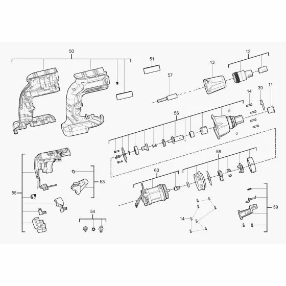 Buy A AEG BTS18BLLI202B  Spare part or Replacement part for Your Drywall Screwdriver and Fix Your Machine Today