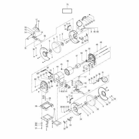 Buy A AEG ABG5520BUN  Spare part or Replacement part for Your Bench Grinder and Fix Your Machine Today