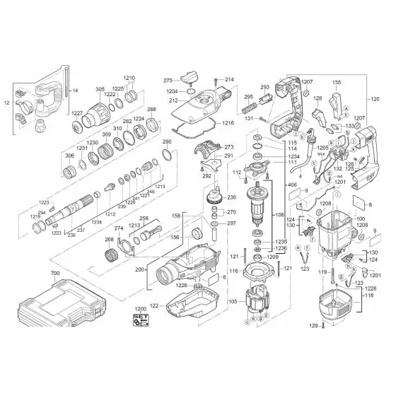 Buy A AEG MH7E  Spare part or Replacement part for Your Chipping Hammer and Fix Your Machine Today