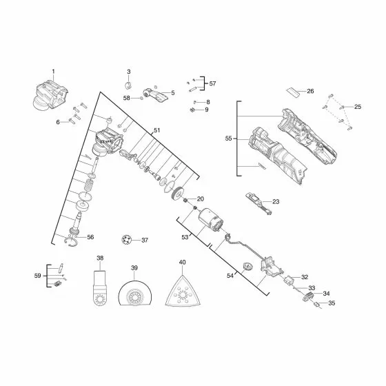 Buy A AEG BMT12C0  Spare part or Replacement part for Your Cordless Multi-Tool and Fix Your Machine Today