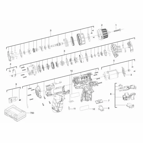 Buy A AEG BSB12C2LELI202X  Spare part or Replacement part for Your Percussion Drill and Fix Your Machine Today