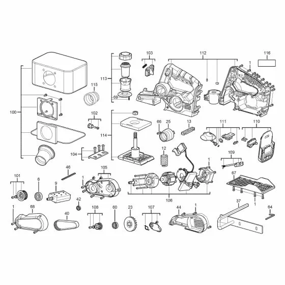 Buy A AEG BHO18BL0  Spare part or Replacement part for Your Cordless Planer and Fix Your Machine Today