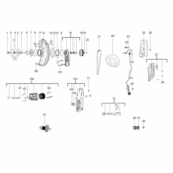 Milwaukee MXF COS350 ADAPTOR 4931472904 Spare Part Serial 4000474700