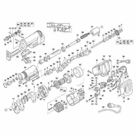 Milwaukee SSPE1000QX Spare Parts List 