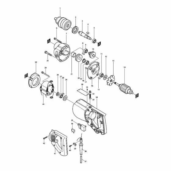 Buy A Makita 6300NB Spare part or Replacement part for Your Combi / Drill Driver & Screwdrivers and Fix Your Machine Today