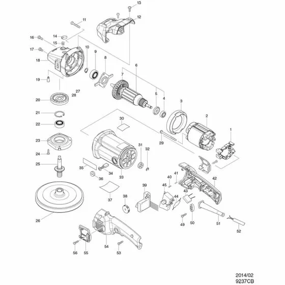 Buy A Makita 9237CB BEARING RETAINER 48 9227CB 285687-1 Spare Part and Fix Your Polisher Today