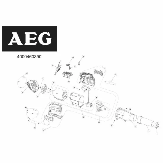 Buy A AEG ABL50B  Spare part or Replacement part for Your Blower and Fix Your Machine Today