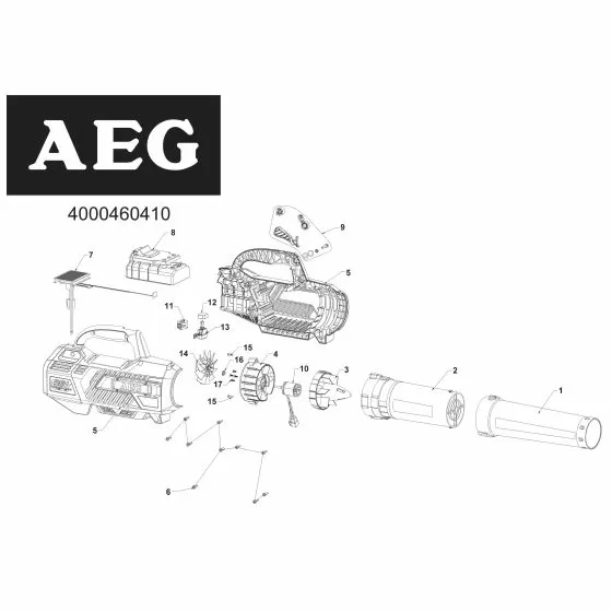 Buy A AEG ABL50B2  Spare part or Replacement part for Your Blower and Fix Your Machine Today