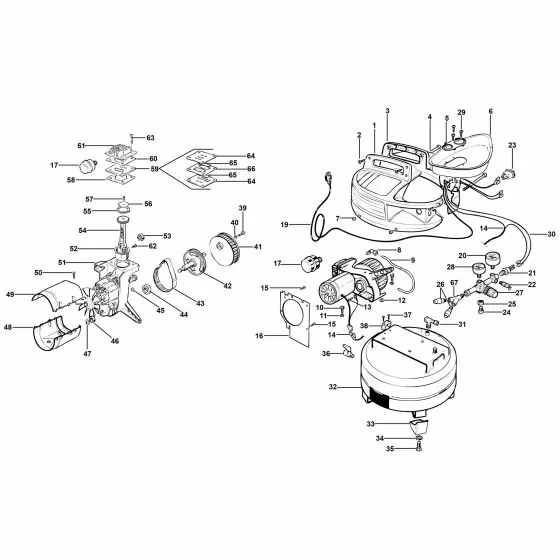 Bostitch BTFP02000 Spare Parts List