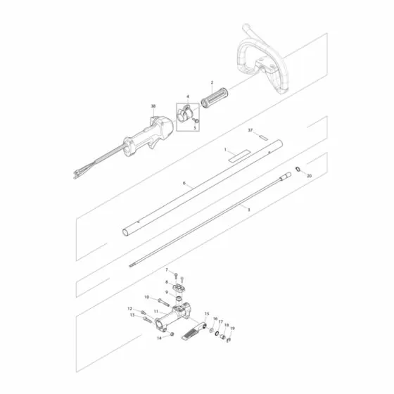 Makita CS246 Spare Parts List