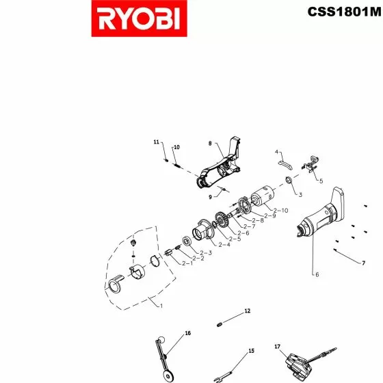 Buy A Ryobi CSS1801M  Spare part or Replacement part for Your Multi-tool and Fix Your Machine Today