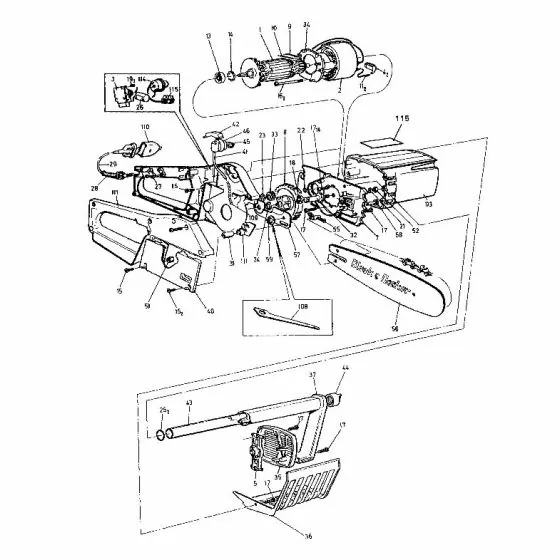 Black & Decker DN301 Spare Parts List Type: 1