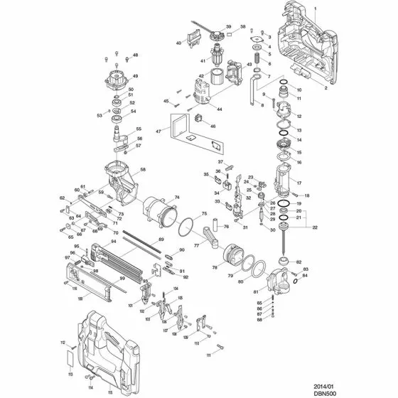 Buy A Makita DBN500 ARMATURE DBN500 619339-6 Spare Part and Fix Your Battery Powered Nailer and Stapler Today