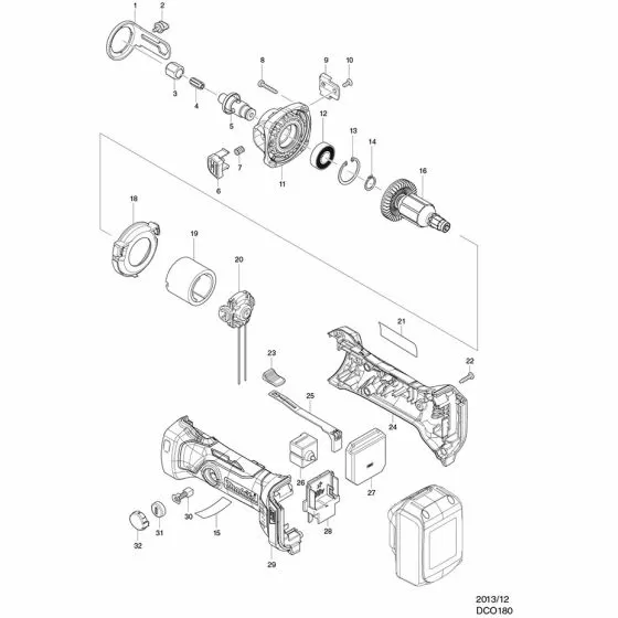 Buy A Makita DCO180 COLLET CONE 3.18 DCO180 763677-9 Spare Part and Fix Your Drywall Cutter Spare And Parts Today