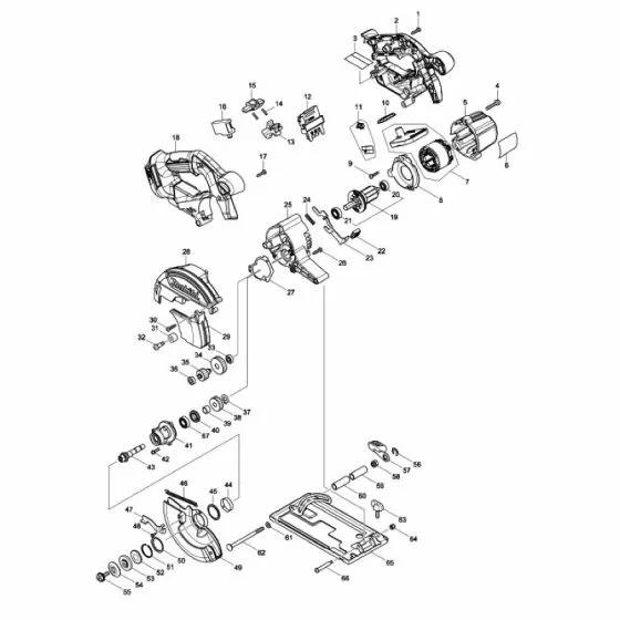 Buy A Makita DCS551 BALL BEARING 626DDW 9911/BHR 210022-4 Spare Part and Fix Your Metal Working Tools Today