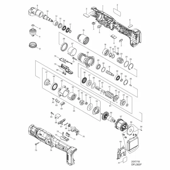 Buy A Makita DFL302F HEX FULL NUT M4 DUR181/ML123 931102-0 Spare Part and Fix Your Combi / Drill Driver & Screwdrivers Today