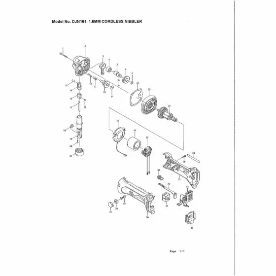 Buy A Makita DJN161 O RING 22 BBC231/UX360/DUX60 213961-7 Spare Part and Fix Your Nibbler Today