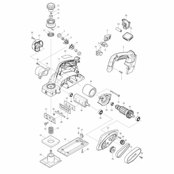 Buy A Makita DKP180 Spare part or Replacement part for Your Planer (Cordless) and Fix Your Machine Today