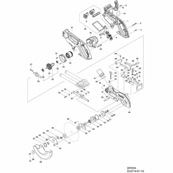 Buy A Makita DLS714 Spare part or Replacement part for Your Mitre Saw and Fix Your Machine Today