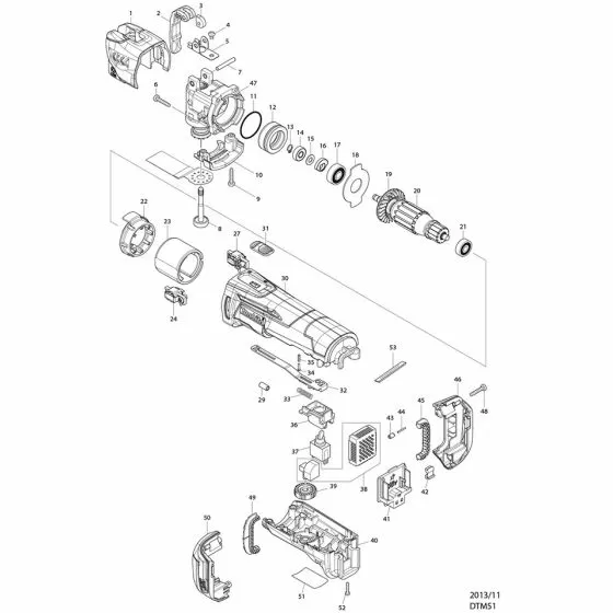 Buy A Makita DTM51 Spare part or Replacement part for Your Multi Tool (Cordless) and Fix Your Machine Today